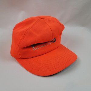 Vintage Undranded Hat Mens Blaze Orange Snapback Foam Semi Arms Stonewall Guns
